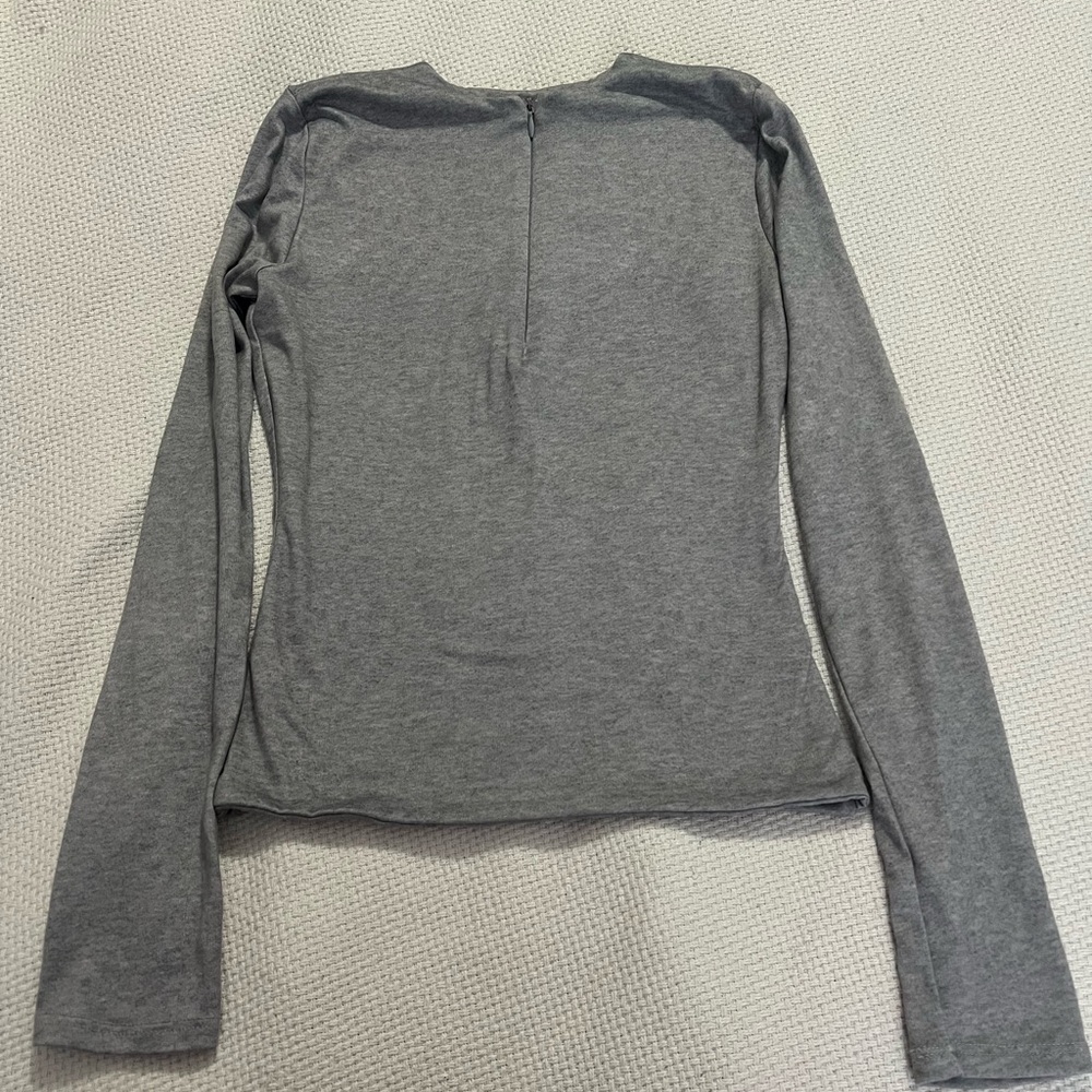 Zip Up Long Sleeve T-shirt